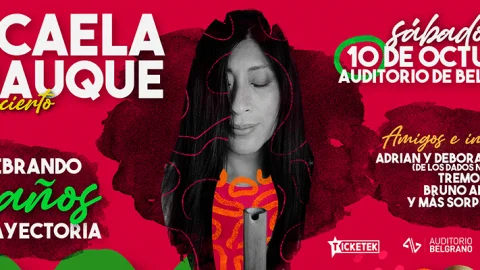 Micaela Chauque en el Auditorio de Belgrano