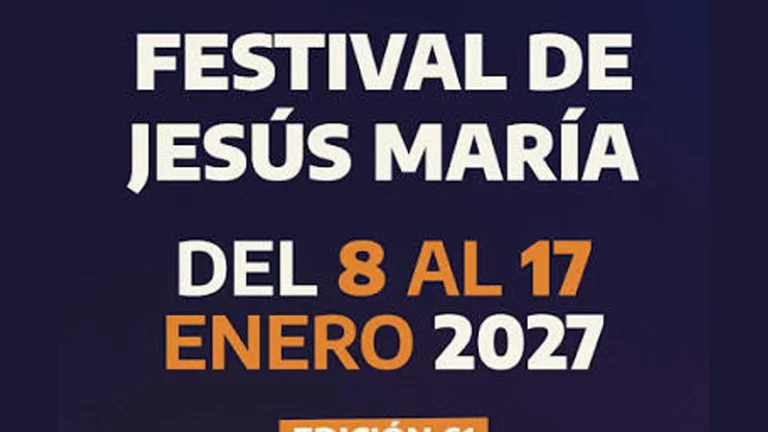Jesús María confirmó las fechas de su 61.ª edición para 2027