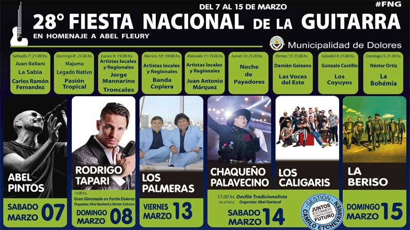 28º Fiesta Nacional de la Guitarra en Dolores 2020